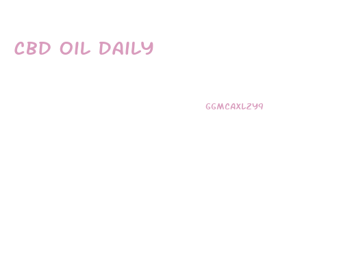 Cbd Oil Daily