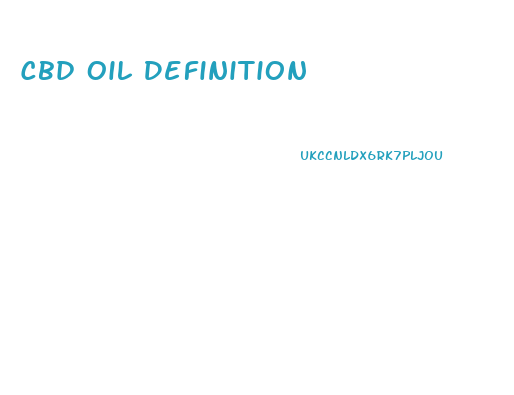 Cbd Oil Definition