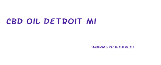 Cbd Oil Detroit Mi