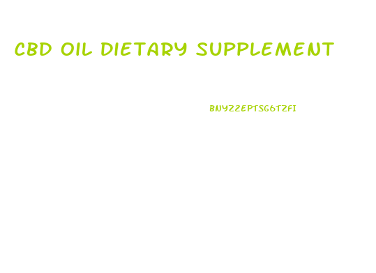 Cbd Oil Dietary Supplement