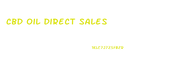 Cbd Oil Direct Sales