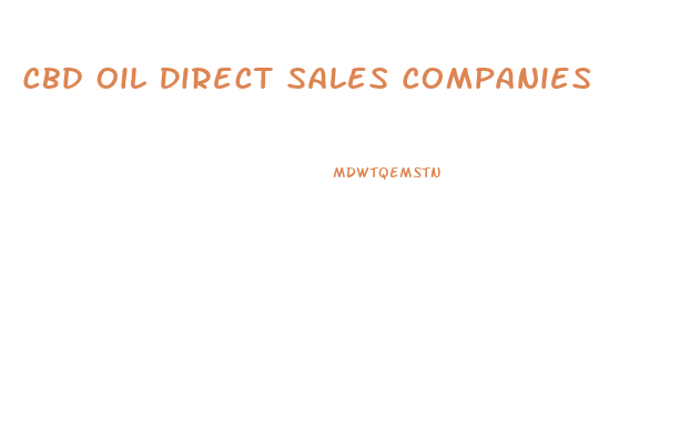 Cbd Oil Direct Sales Companies