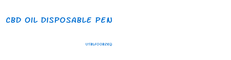 Cbd Oil Disposable Pen