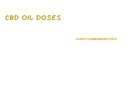 Cbd Oil Doses