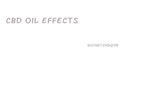 Cbd Oil Effects
