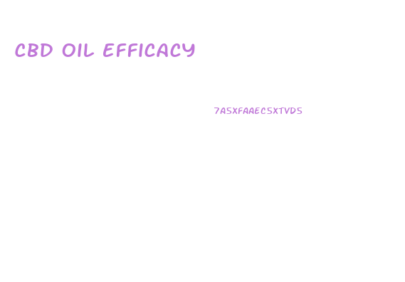 Cbd Oil Efficacy