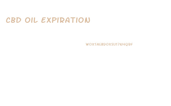 Cbd Oil Expiration