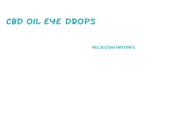 Cbd Oil Eye Drops