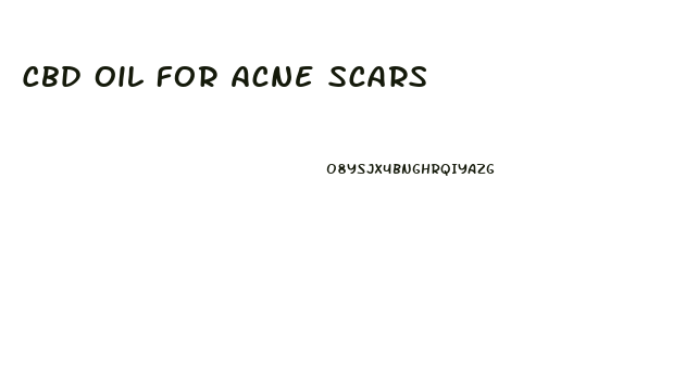 Cbd Oil For Acne Scars