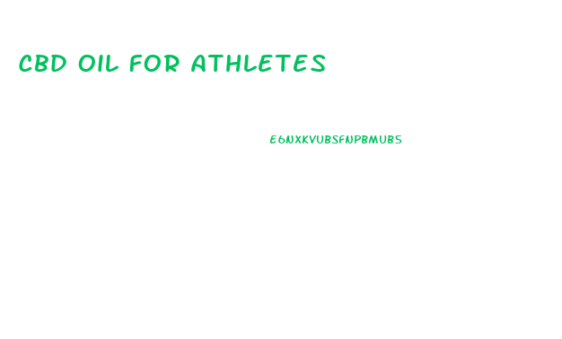 Cbd Oil For Athletes