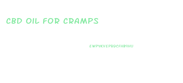 Cbd Oil For Cramps