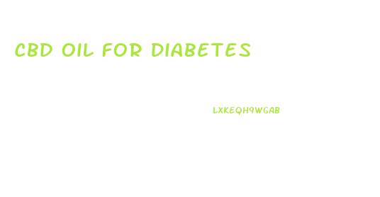 Cbd Oil For Diabetes