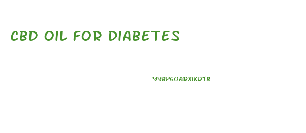 Cbd Oil For Diabetes