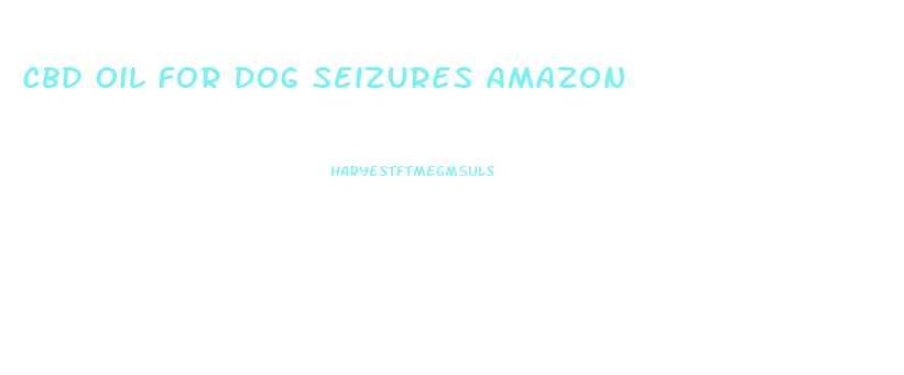 Cbd Oil For Dog Seizures Amazon