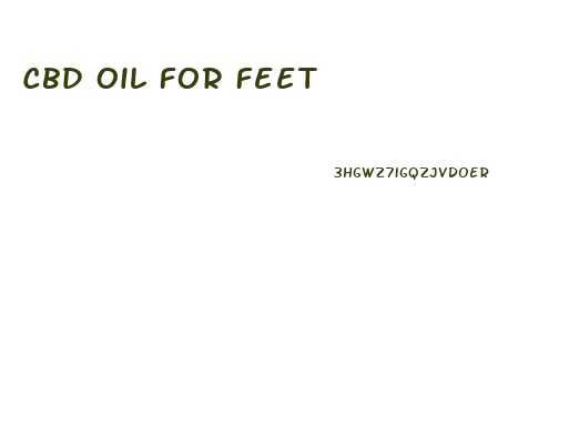 Cbd Oil For Feet