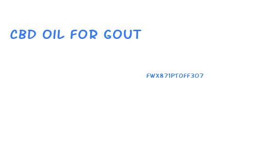 Cbd Oil For Gout