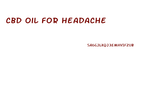 Cbd Oil For Headache