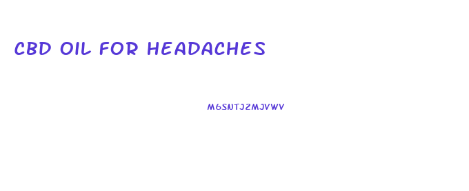 Cbd Oil For Headaches