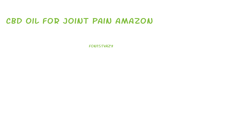 Cbd Oil For Joint Pain Amazon