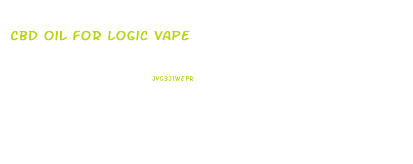 Cbd Oil For Logic Vape