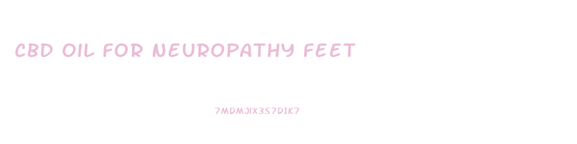 Cbd Oil For Neuropathy Feet