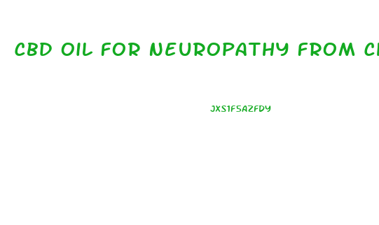 Cbd Oil For Neuropathy From Chemo