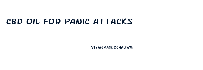 Cbd Oil For Panic Attacks