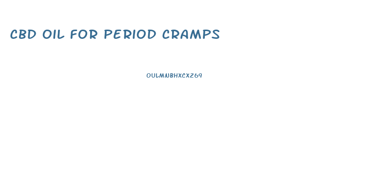 Cbd Oil For Period Cramps