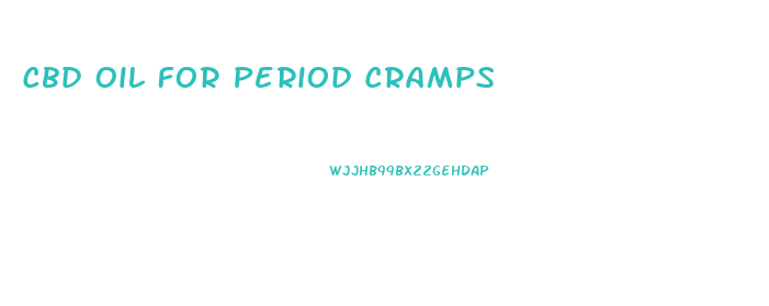 Cbd Oil For Period Cramps