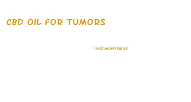Cbd Oil For Tumors