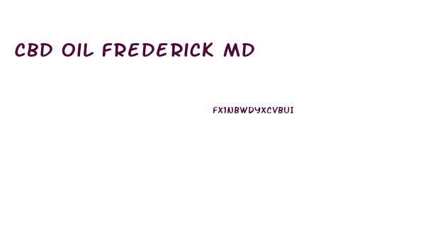 Cbd Oil Frederick Md