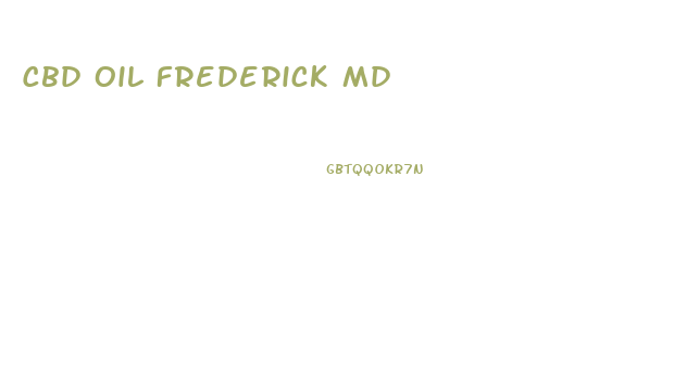 Cbd Oil Frederick Md