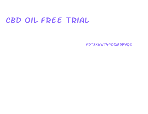 Cbd Oil Free Trial