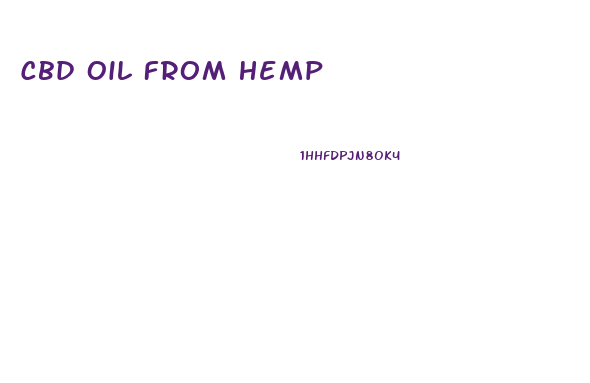 Cbd Oil From Hemp