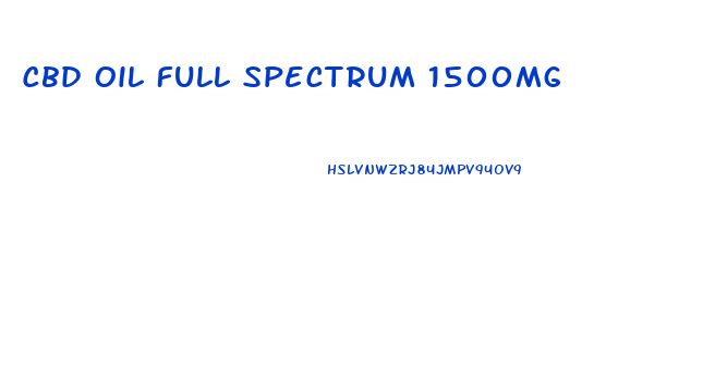 Cbd Oil Full Spectrum 1500mg