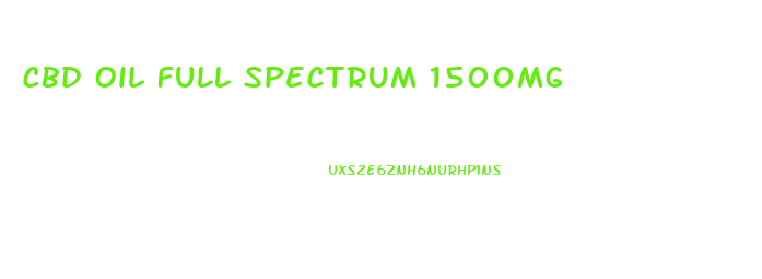 Cbd Oil Full Spectrum 1500mg