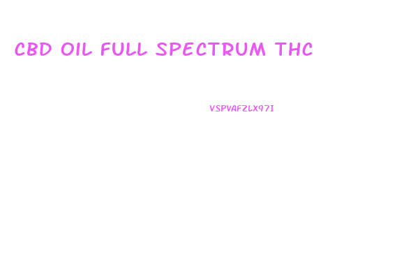 Cbd Oil Full Spectrum Thc
