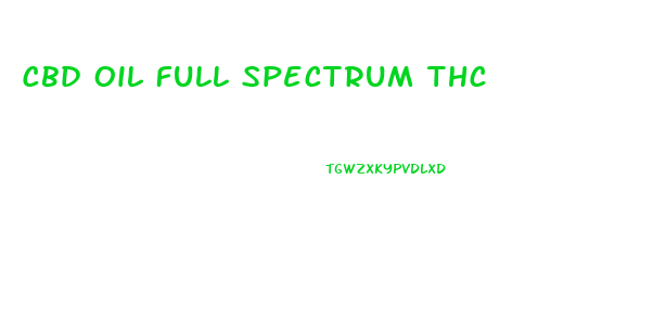 Cbd Oil Full Spectrum Thc