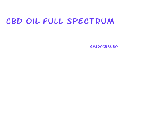 Cbd Oil Full Spectrum