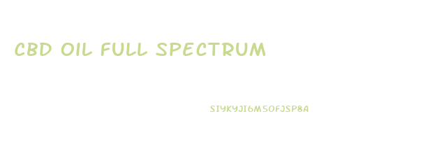 Cbd Oil Full Spectrum