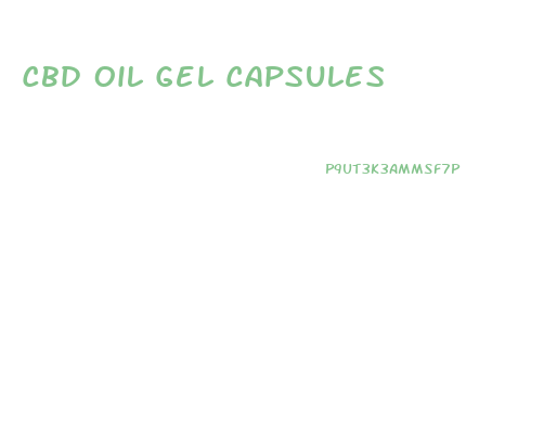Cbd Oil Gel Capsules