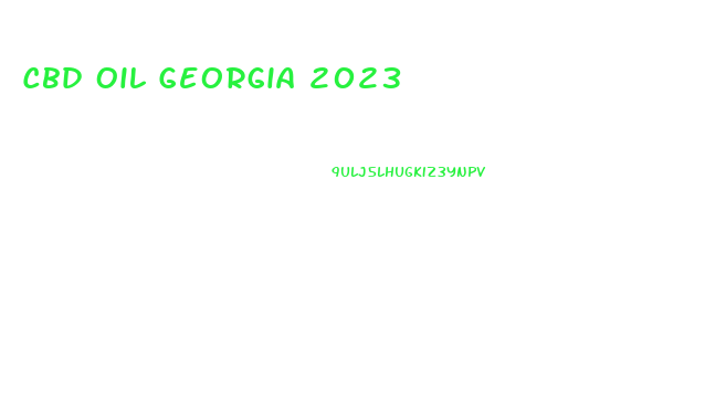 Cbd Oil Georgia 2023