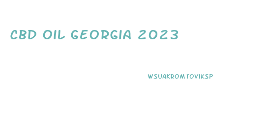 Cbd Oil Georgia 2023