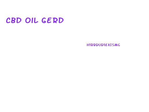 Cbd Oil Gerd