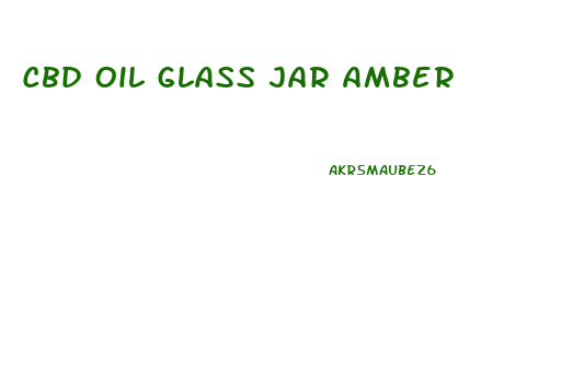 Cbd Oil Glass Jar Amber