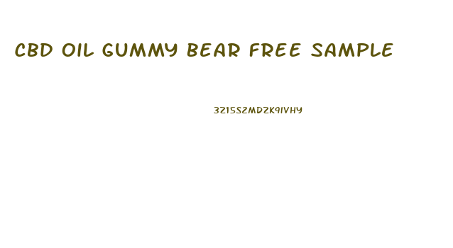 Cbd Oil Gummy Bear Free Sample