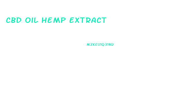 Cbd Oil Hemp Extract