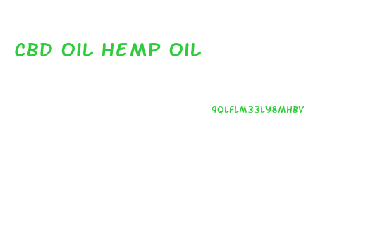 Cbd Oil Hemp Oil