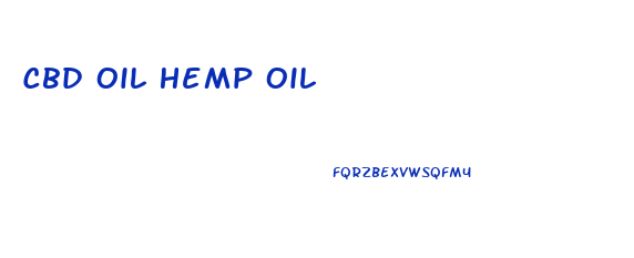 Cbd Oil Hemp Oil