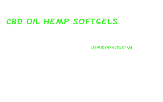 Cbd Oil Hemp Softgels